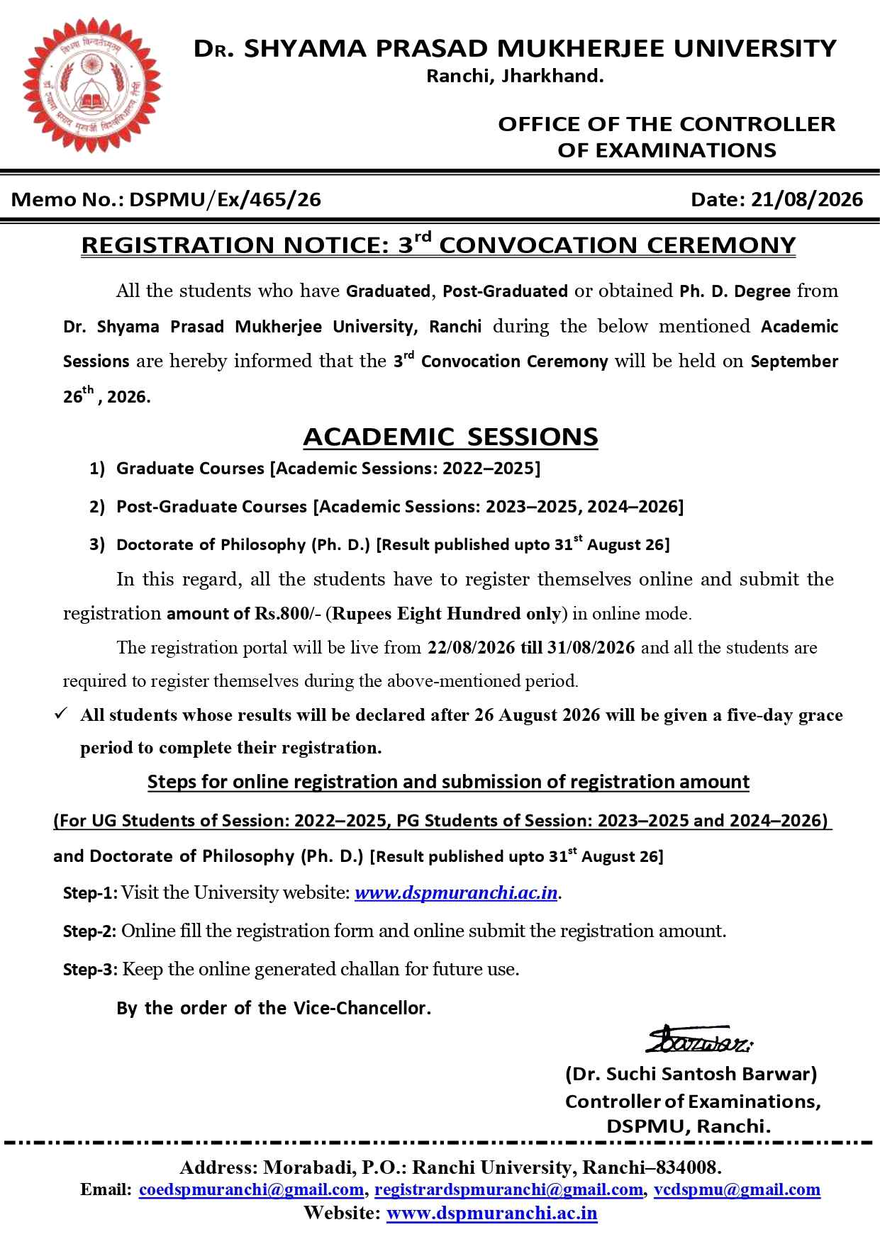 3rd Convocation Ceremony