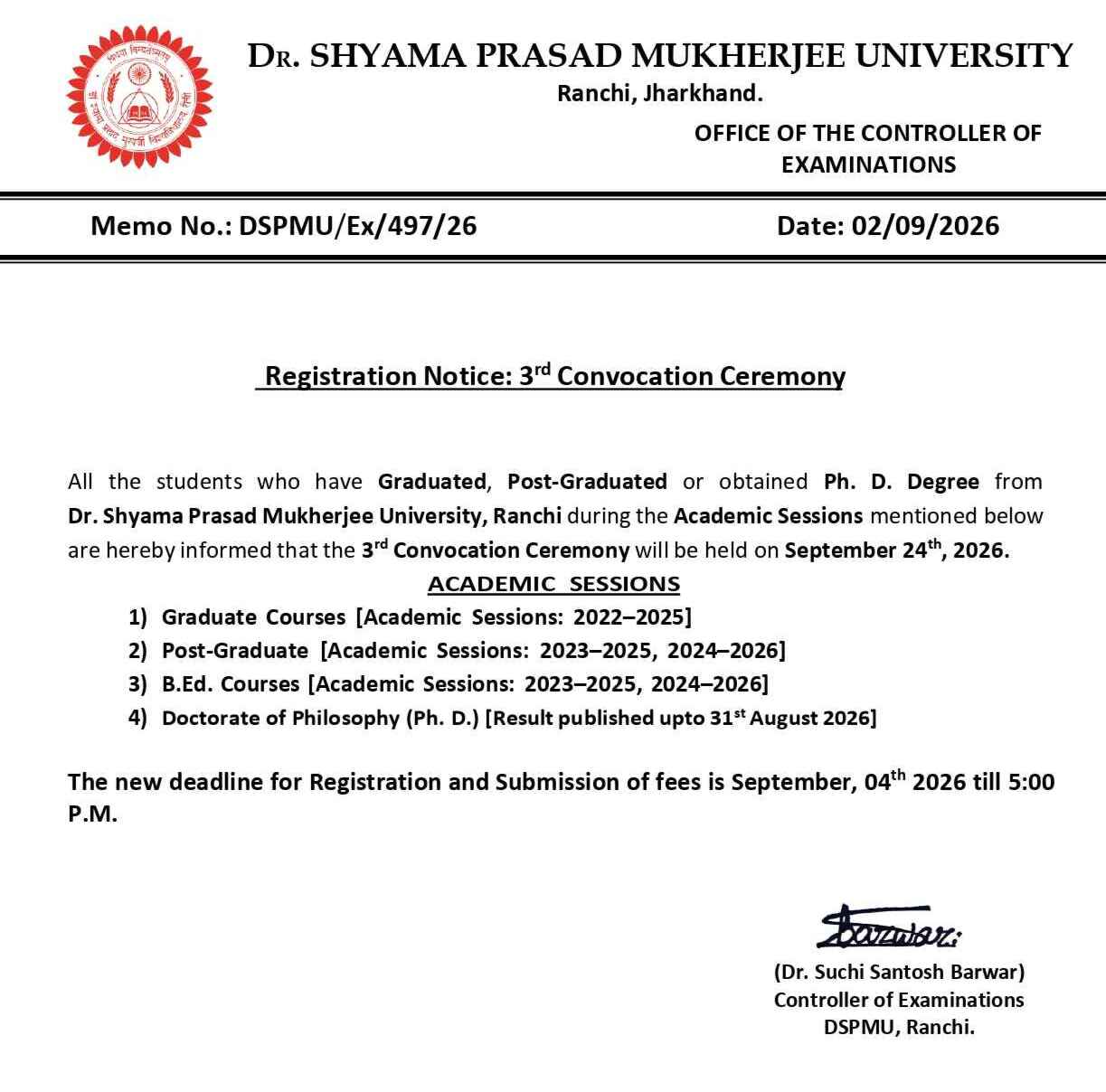 3rd Convocation Ceremony