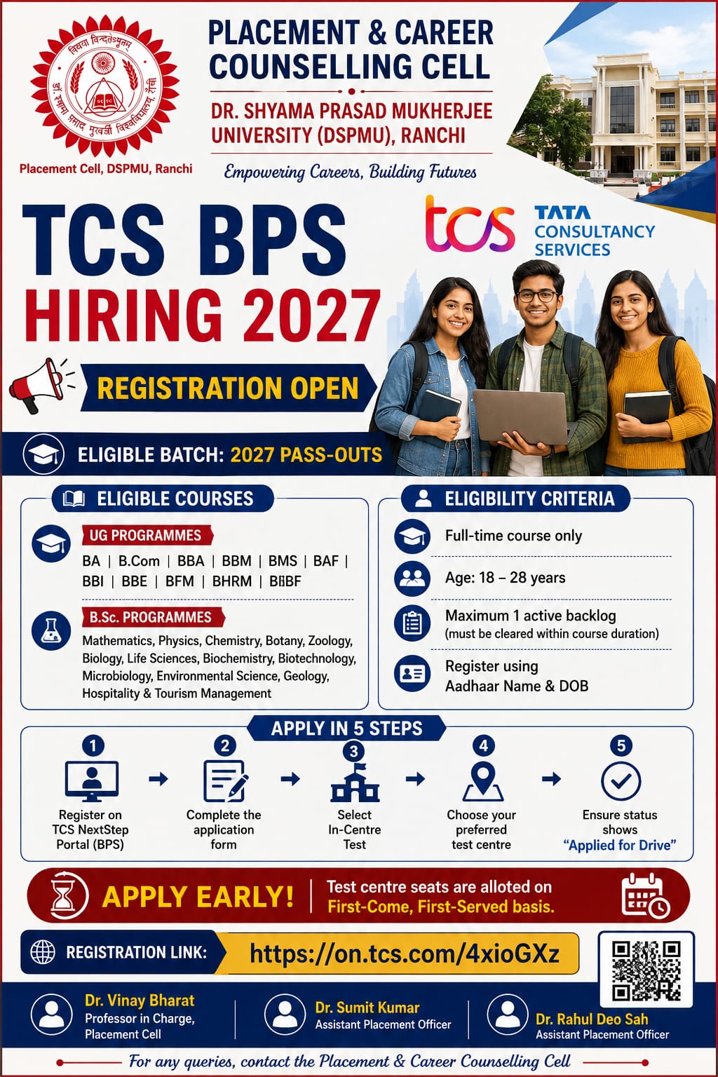 TCS BPS Hiring for 2027